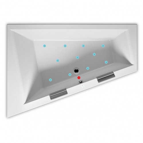 Гидромассажная ванна RIHO DOPPIO AIR 180х130 см R