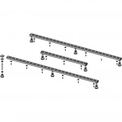 Ножки для душевого поддона Riho Basel 408, 418, 434 - 8 опор POOTSET65