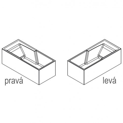 Отдельностоящая ванна RIHO STILL SHOWER PLUG & PLAY R 180x80, B103011005 (BD1900500000000)