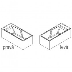 Отдельностоящая ванна RIHO STILL SHOWER PLUG &amp; PLAY R 180x80, B103011005 (BD1900500000000)