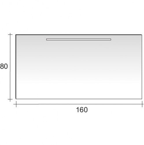Зеркало RIHO Тип 13 со встроенным освещением 160 x 80 см