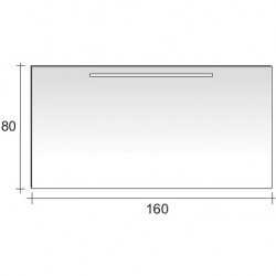 Зеркало RIHO Тип 13 со встроенным освещением 160 x 80 см