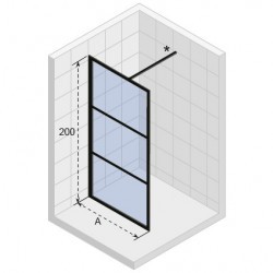 Душевая перегородка RIHO GRID GB400 140, GB4140000