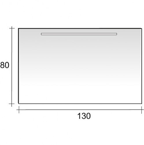 Зеркало RIHO Тип 13 со встроенным освещением 130 x 80 см