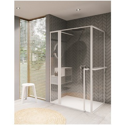 Душевой уголок RIHO SZ LUCID GD203 1100 x 800 x 2000 WHITE, GD211W080