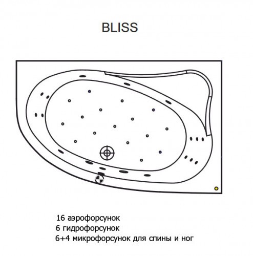 Гидромассажная ванна RIHO LYRA BLISS 153x100 L