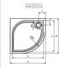 Панель для душевого поддона Riho Kolping P10 80x80x10 310 P10005000000000