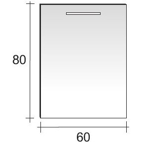 Зеркало RIHO Тип 13 со встроенным освещением 60 x 80 см