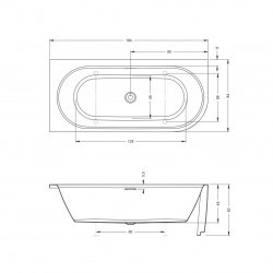 Акриловая ванна RIHO DESIRE CORNER 184x84 R, B087001005 (BD0500500000000)