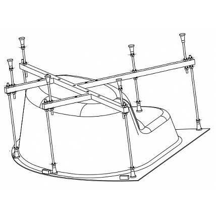 Каркас для ванны RIHO Atlanta 140х140, 2YNAT1112