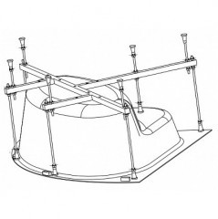 Каркас для ванны RIHO Atlanta 140х140, 2YNAT1112