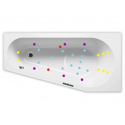 Гидромассажная ванна RIHO DELTA JOY 150x80 см L