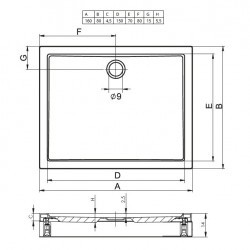 Акриловый душевой поддон Riho Davos 269 160х80 белый + панель DA8300500000000
