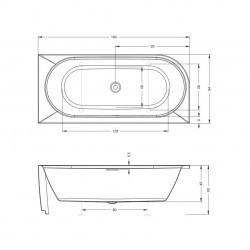 Акриловая ванна RIHO DESIRE CORNER 184x84 L, B088001005 (BD0600500000000)
