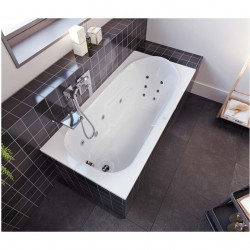 Комплект акриловая ванна RIHO COLUMBIA 150x75, B002001005 с каркасом и сливом-переливом