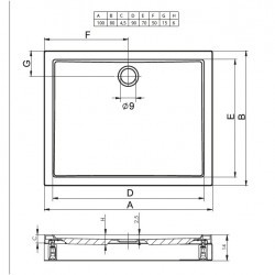 Акриловый душевой поддон Riho Davos 273 100x80 белый + панель DA7300500000000