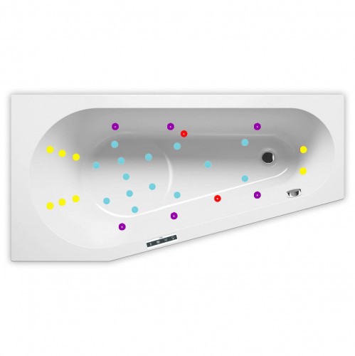 Гидромассажная ванна RIHO DELTA JOY 160x80 см R