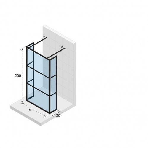 Душевой уголок RIHO SZ GRID GB404 30x140x200, GB3140030