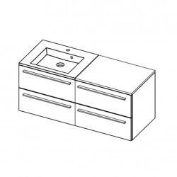 Мебель для ванной RIHO Broni 48 SET A-3 160 см, отделка под дерево