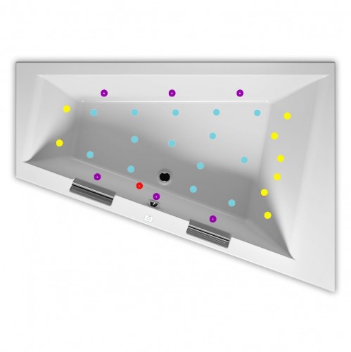 Гидромассажная ванна RIHO DOPPIO JOY 180х130 см L