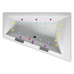 Гидромассажная ванна RIHO DOPPIO JOY 180х130 см L