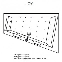 Гидромассажная ванна RIHO DOPPIO JOY 180х130 см L