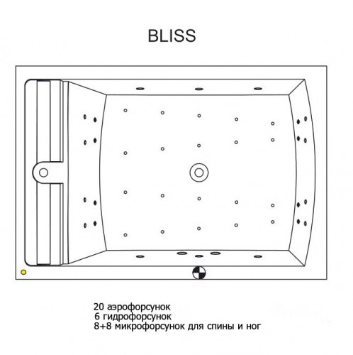 Гидромассажная ванна RIHO SAVONA BLISS 190x130