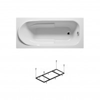 Комплект акриловая ванна RIHO COLUMBIA 160x75, B001001005 с каркасом