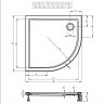 Акриловый душевой поддон Riho Davos 279 80x80 белый R55 + панель DA8700500000000