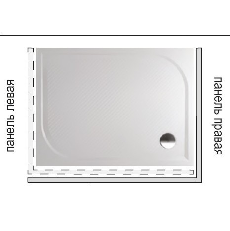 Панель для душевого поддона Riho Kolping P33 R 120x80x10 333R P33005000000000