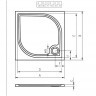 Панель для душевого поддона Riho Kolping P33 R 120x80x10 333R P33005000000000
