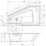Отдельностоящая ванна RIHO RETHINK SPACE 180x110 R PLUG & PLAY, B115005005 (BD8500500000000)