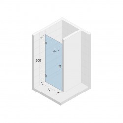 Душевая дверь RIHO Scandic X101 100х200 см R, профиль хром, G001008120 (GX00032C2)