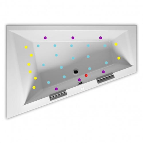 Гидромассажная ванна RIHO DOPPIO JOY 180х130 см R