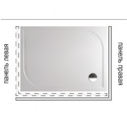 Панель для душевого поддона Riho Kolping P34 L 120x80x10 333L P34005000000000