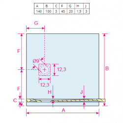 Душевой поддон RIHO VELVET SOLE DN38 140x100 см