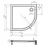 Акриловый душевой поддон Riho Davos 289 120x120 белый R55 + панель DA9700500000000