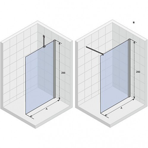 Душевая перегородка RIHO NOVIK Z400 800, GZ4080000