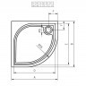 Душевой поддон из литьевого мрамора Riho Kolping DB10 80x80 R55 белый + сифон DB1000500000000