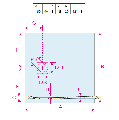 Душевой поддон RIHO VELVET SOLE DN30 160x90 см