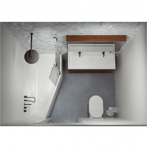 Отдельностоящая ванна RIHO RETHINK SPACE 170x90 L PLUG & PLAY, B114005005 (BD8400500000000)