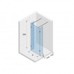 Душевой уголок RIHO SCANDIC NXT X202 160х90 см, профиль хром, G001052120 (GX00352C0)
