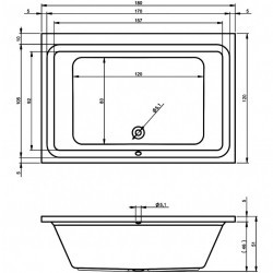Гидромассажная ванна RIHO CASTELLO FLOW 180x120