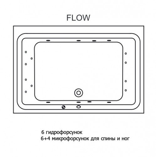 Гидромассажная ванна RIHO CASTELLO FLOW 180x120