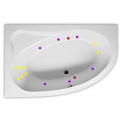 Гидромассажная ванна RIHO LYRA FLOW 153x100 R