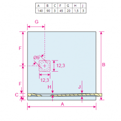 Душевой поддон RIHO VELVET SOLE DN28 140x90 см