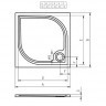 Душевой поддон из литьевого мрамора Riho Kolping DB21 90x90 белый + сифон DB2100500000000