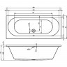 Акриловая ванна RIHO CAROLINA 190x80, B057001005 (BB5500500000000)