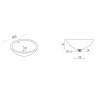 Раковина из искусственного камня SOLID SURFACE RIHO AVELA ROUND W, W016002105 (F7AN6042421114)