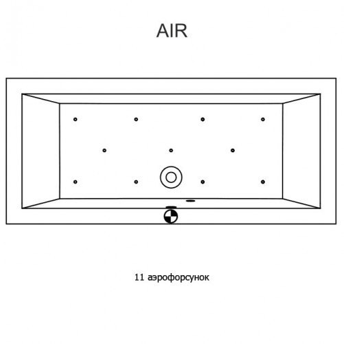 Гидромассажная ванна RIHO LUSSO AIR 160x70